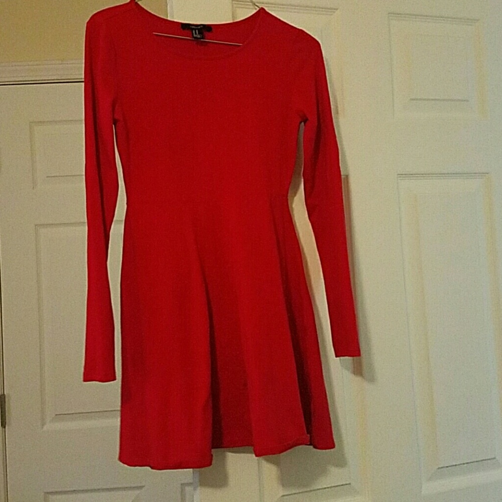 Long Sleeve Red Dress -perfect for christmas party